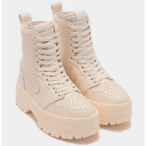 Nike Women's Air Jordan 1 Brooklyn Platform Guava Ice Monotone sz 12 NWOB